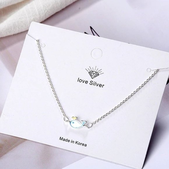 NEW 925 Sterling Silver Blue Whale Bracelet - Picture 6 of 7